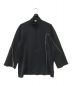 Y-3（ワイスリー）の古着「W COVER KNIT SHELL HALF-ZIP SWEATSHIRT」｜ブラック