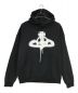 Vivienne Westwood（ヴィヴィアンウエストウッド）の古着「spray orb pullover sweatshirts」｜ブラック