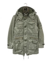 BURBERRY BLACK LABEL（バーバリーブラックレーベル）の古着「ミリタリージャケット」｜グリーン