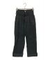 KAYLE（ケイル）の古着「HIGH COUNT GABARDINE BELT DESIGN PANTS」｜ブラック