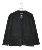 MONITALYモニタリー）の古着「Shaggy V-Neck Cardigan」｜ブラック