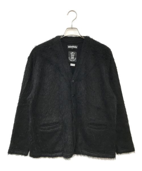 MONITALY（モニタリー）MONITALY (モニタリー) Shaggy V-Neck Cardigan ブラック サイズ:Mの古着・服飾アイテム