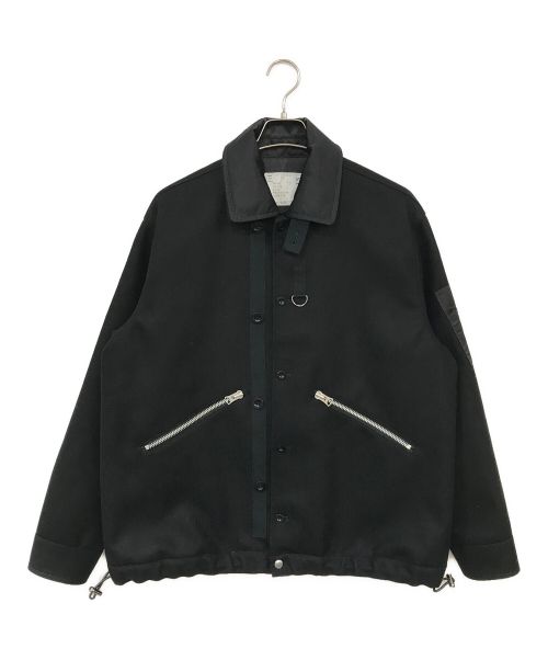 sacai（サカイ）sacai (サカイ) Wool Melton Blouson ブラック サイズ:2の古着・服飾アイテム