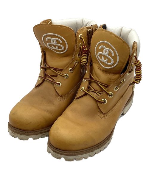 Timberland（ティンバーランド）Timberland (ティンバーランド) stussy (ステューシー) 6INCH PREMIUM BOOTS ブラウン サイズ:27㎝の古着・服飾アイテム