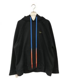 OFFWHITE（オフホワイト）の古着「VIRGIL ABLOH BACK ALLOW HOODIE」｜ブラック