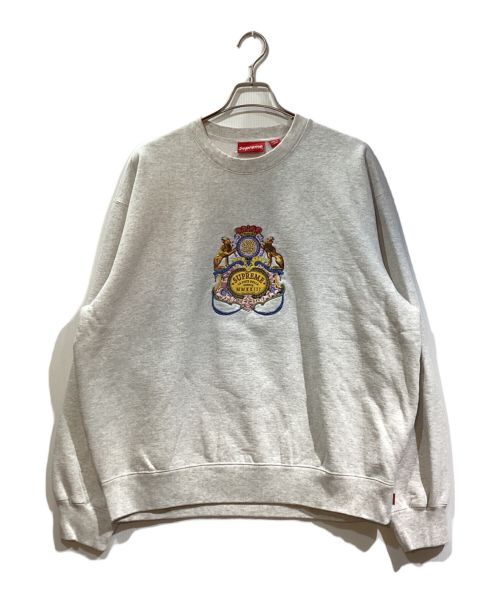 SUPREME（シュプリーム）SUPREME (シュプリーム) Crest Crewneck/クレストクルーネック グレー サイズ:Lの古着・服飾アイテム