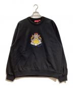 SUPREMEシュプリーム）の古着「Crest Crewneck/クレストクルーネック」｜ブラック