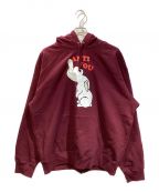 SUPREME×UNDERCOVERシュプリーム×アンダーカバー）の古着「ANTI YOU HOODED SWEATSHIRT/アンチユーフーディッドスウェットシャツ」｜バーガンディー