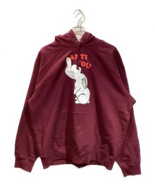 SUPREME×UNDERCOVER（シュプリーム×アンダーカバー）の古着「ANTI YOU HOODED SWEATSHIRT/アンチユーフーディッドスウェットシャツ」｜バーガンディー