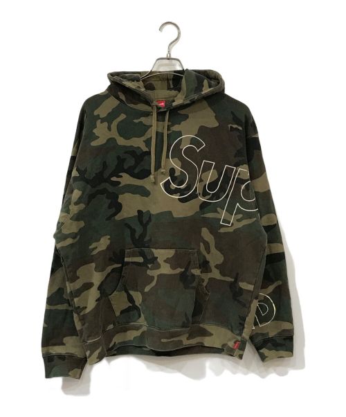 SUPREME（シュプリーム）Supreme (シュプリーム) Reflective Hooded Sweatshirt/リフレクティブフーディースウェットシャツ Woodland Camo サイズ:Lの古着・服飾アイテム