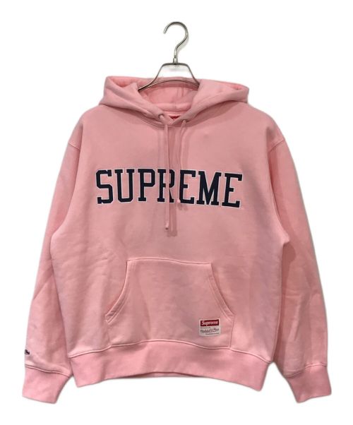 SUPREME（シュプリーム）SUPREME (シュプリーム) MITCHELL & NESS (ミッチェルアンドネス) NCAA Hooded Sweatshirt/NCAAフーディースウェット ピンク サイズ:Sの古着・服飾アイテム