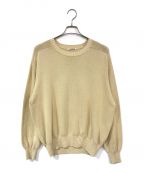 AURALEEオーラリー）の古着「HIGHTWIST COTTON KNIT」｜ベージュ