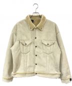 N.HOOLYWOODエヌ ハリウッド）の古着「Fake Mouton Blouson」｜ベージュ