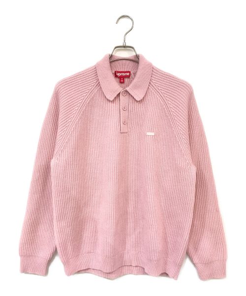 SUPREME（シュプリーム）Supreme (シュプリーム) small box polo sweater ピンク サイズ:Mの古着・服飾アイテム