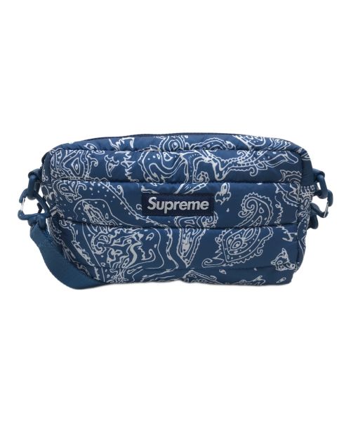 SUPREME（シュプリーム）Supreme (シュプリーム) Puffer Side Bag Blue Paisleyの古着・服飾アイテム