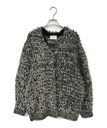 CLANE（クラネ）の古着「MIX LOOP MOHAIR KNIT CARDIGAN」｜グレー