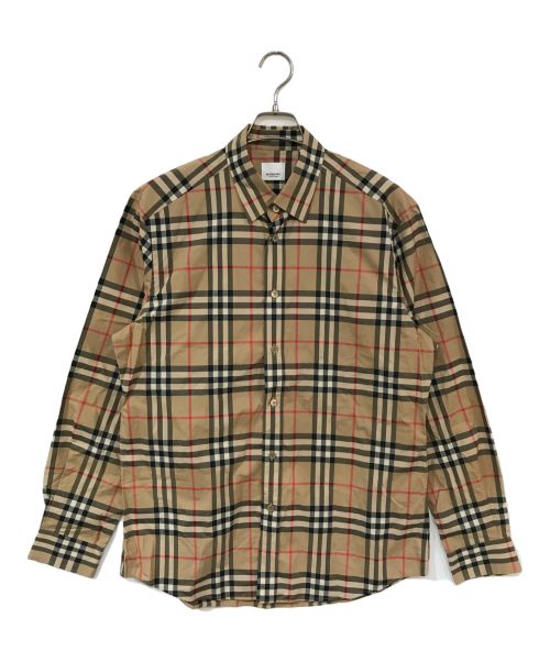 BURBERRY LONDON ENGLAND（バーバリー ロンドン イングランド）BURBERRY London England (バーバリー ロンドン イングランド) ノバチェックシャツ ベージュ サイズ:Lの古着・服飾アイテム