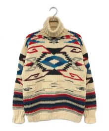 POLO RALPH LAUREN（ポロ・ラルフローレン）の古着「90s native hand knit」｜アイボリー