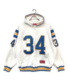 SUPREME（シュプリーム）の古着「Supreme Football Zip Up Hooded Sweatshirt」｜ホワイト