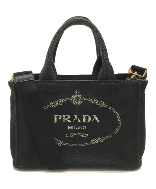 PRADA（プラダ）PRADA (プラダ) 2WAYバッグ ブラックの古着・服飾アイテム