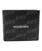 BALENCIAGAバレンシアガ）の古着「SIGNATURE SQUARE FOLDED WALLET」｜ブラック