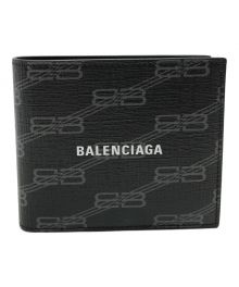 BALENCIAGA（バレンシアガ）の古着「SIGNATURE SQUARE FOLDED WALLET」｜ブラック