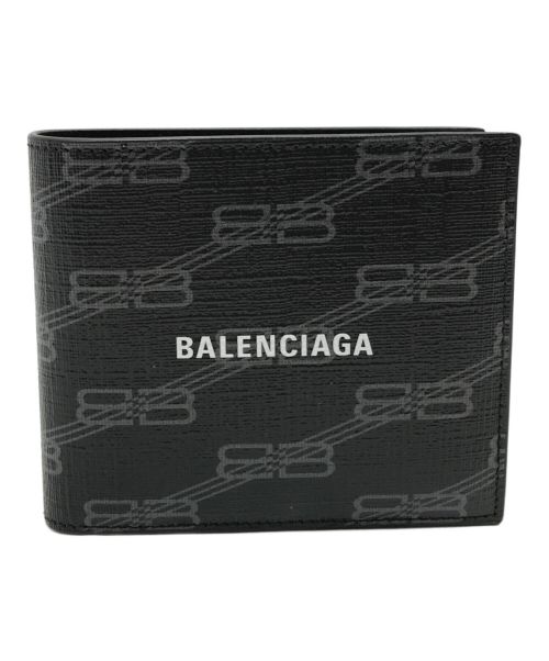 BALENCIAGA（バレンシアガ）BALENCIAGA (バレンシアガ) SIGNATURE SQUARE FOLDED WALLET ブラックの古着・服飾アイテム