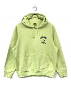 stussyステューシー）の古着「Stock Crown Hoodie」｜黄緑