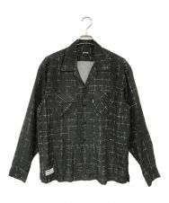 Schott (ショット) KASURI PLAID SHIRT ブラック サイズ:L