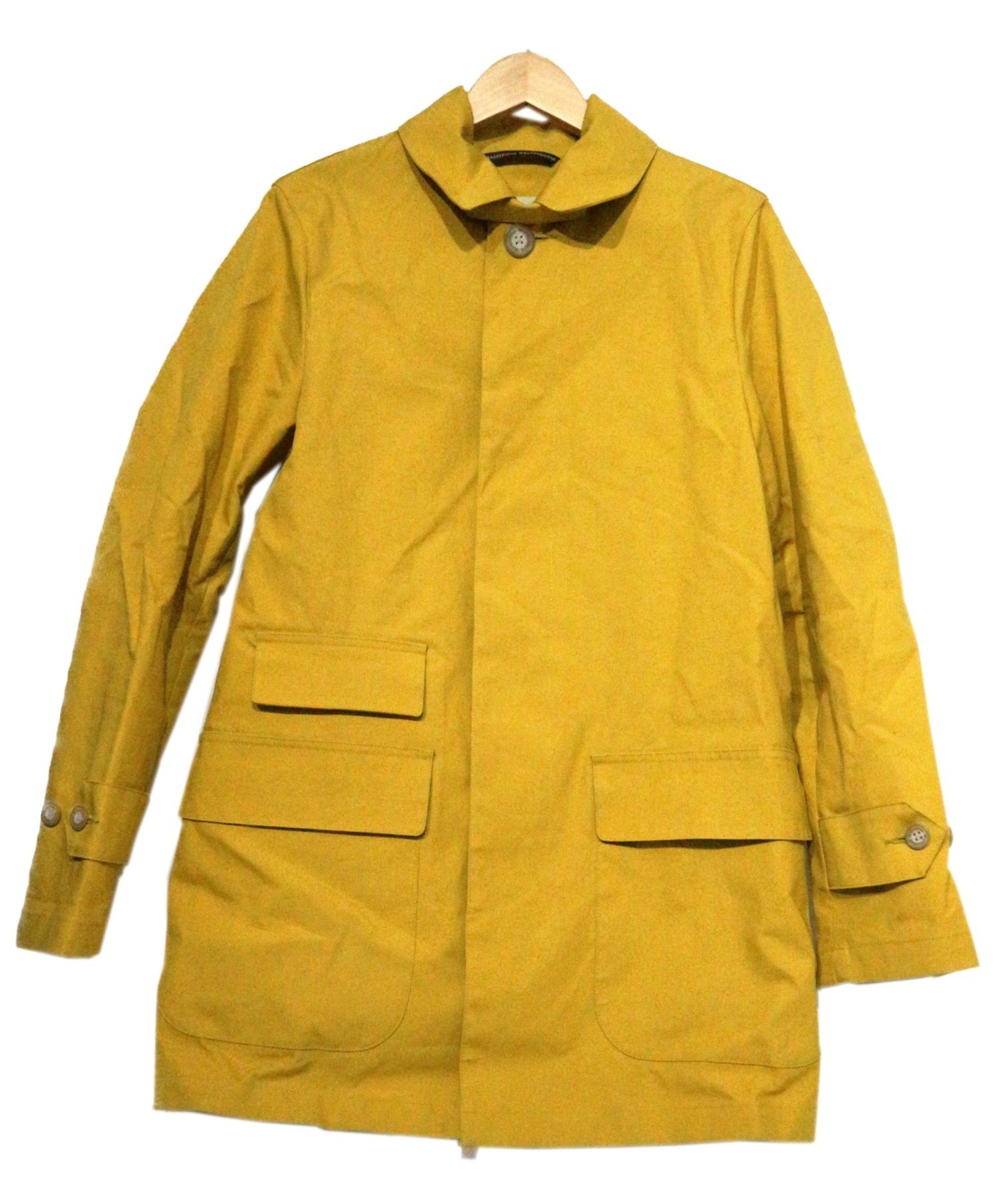 中古 古着通販 Traditional Weatherwear トラディショナル ウェザーウェア ステンカラーコート イエロー サイズ 表記36 ブランド 古着通販 トレファク公式 Trefac Fashion