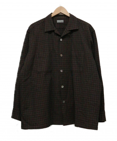 COMMEdesGARCONS HOMME 80s ウール オープンカラーシャツ-