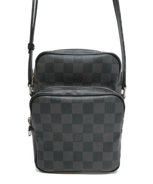 LOUIS VUITTON（ルイ ヴィトン）LOUIS VUITTON (ルイ ヴィトン) ショルダーバッグ ブラック×グレー ダミエ・グラフィット N41446 TH0069の古着・服飾アイテム