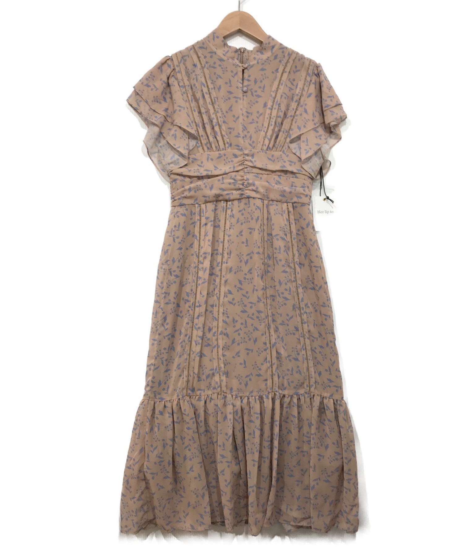 herlipto Muguet-printed Romantic Dress-