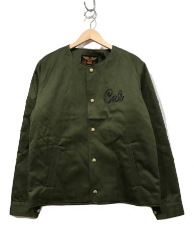 中古・古着通販】CALEE (キャリー) No Collar Work Jacket グリーン