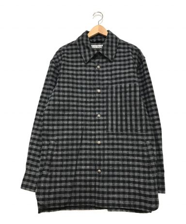 [中古]Acne studios(アクネストゥディオス)のメンズ トップス チェックロングシャツ