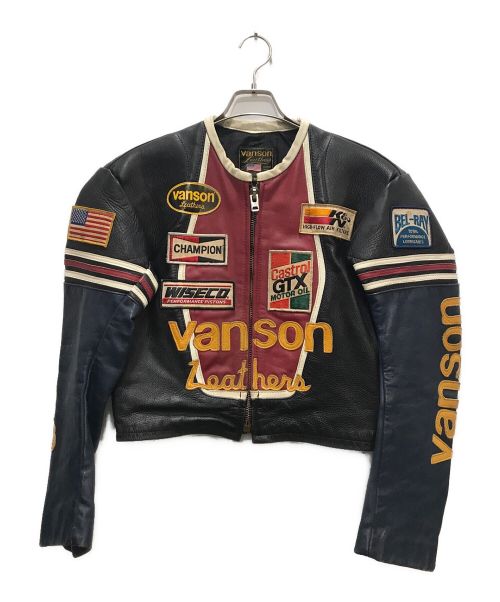 中古・古着通販】VANSON (バンソン) レーシングジャケット レッド