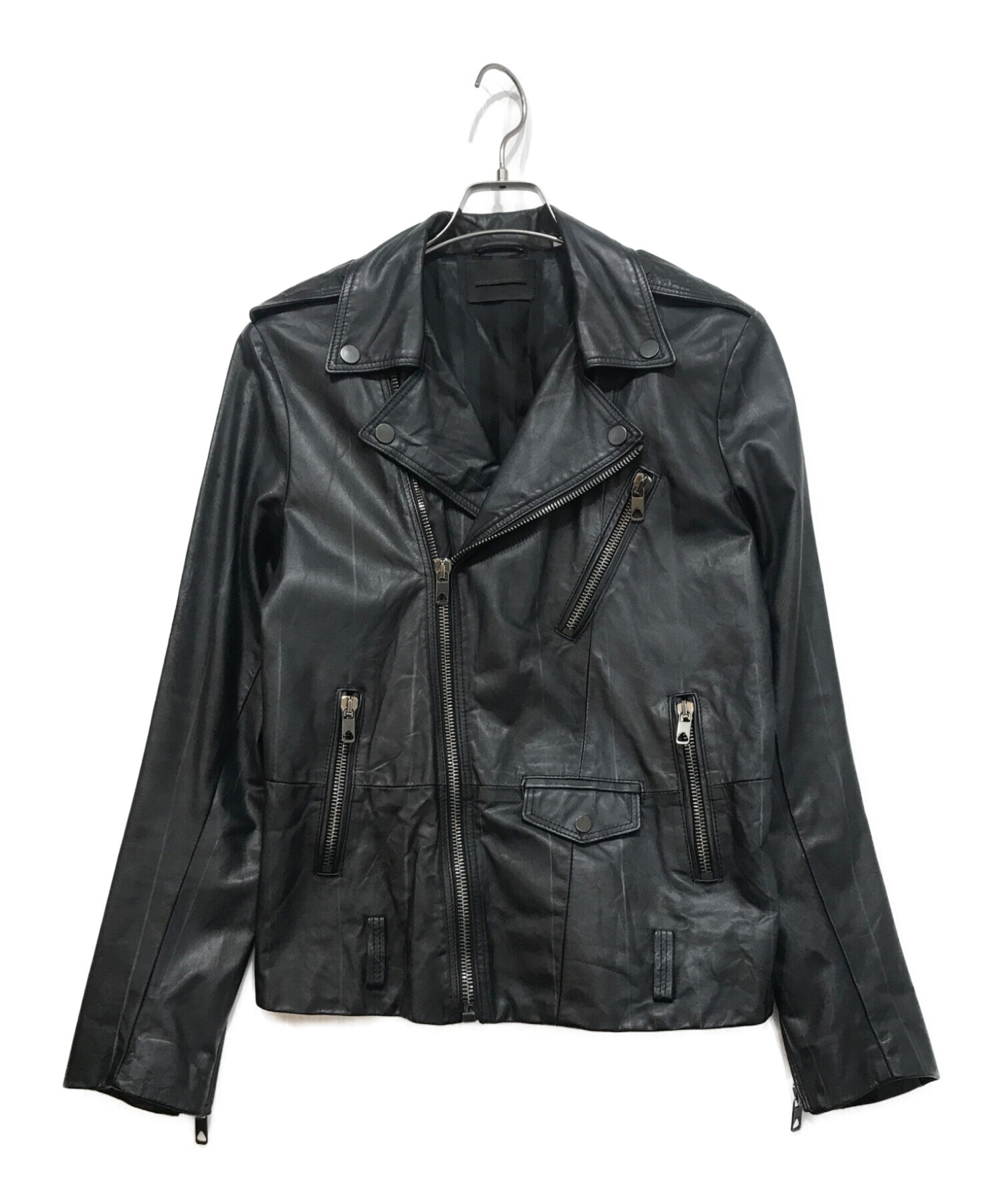 てなグッズや DIESEL BLACKGOLD シングルライダースジャケット 40