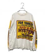 Hysteric Glamourヒステリックグラマー）の古着「DIZZY&MILKY L/S TEE」｜ホワイト