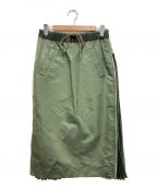 sacaiサカイ）の古着「Nylon Twill Skirt / MA-1 Skirt」｜カーキ