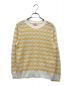 Kate Spade（ケイトスペード）の古着「Striped Pointelle Sweater」｜イエロー