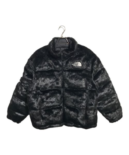 SUPREME（シュプリーム）SUPREME (シュプリーム) THE NORTH FACE (ザ ノース フェイス) Faux Fur Nuptse Jacket ブラック サイズ:Ｌの古着・服飾アイテム