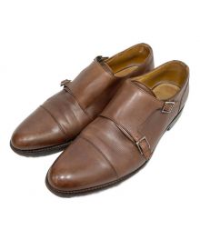 PARABOOT（パラブーツ）の古着「ダブルモンクストラップシューズ」｜ブラウン