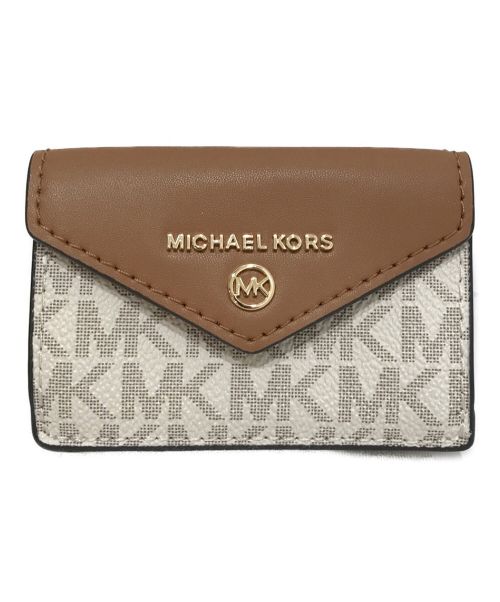 MICHAEL KORS（マイケルコース）MICHAEL KORS (マイケルコース) コンパクトウォレット ブラウンの古着・服飾アイテム