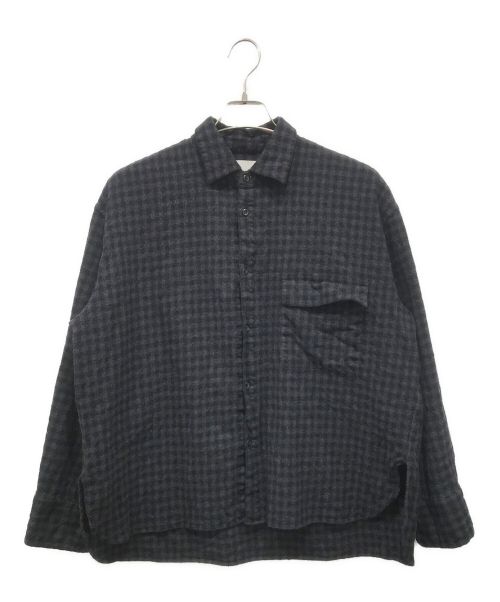 stein（シュタイン）stein (シュタイン) OVERSIZED DOWN PAT SHIRT ブラック サイズ:Mの古着・服飾アイテム