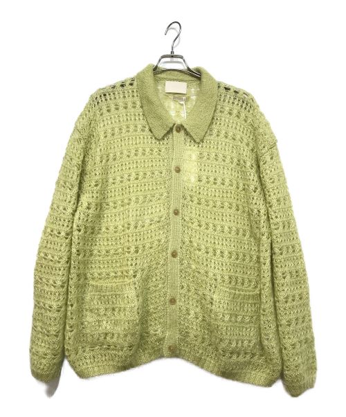 YOKE（ヨーク）YOKE (ヨーク) MOHAIR SILK MESH KNIT SHIRTS グリーン サイズ:3の古着・服飾アイテム