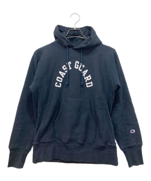 Champion REVERSE WEAVE（チャンピオンリバースウィーブ）Champion REVERSE WEAVE (チャンピオンリバースウィーブ) プルオーバーパーカー ネイビー サイズ:Mの古着・服飾アイテム