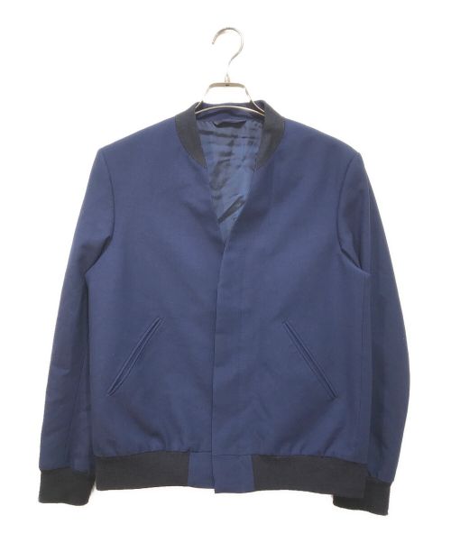 LAD MUSICIAN（ラッドミュージシャン）LAD MUSICIAN (ラッドミュージシャン) COLLARLESS JACKET ネイビー サイズ:44の古着・服飾アイテム