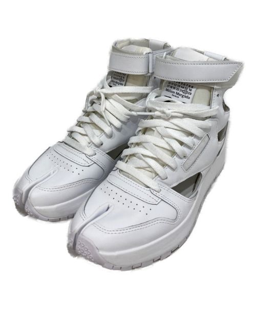 Maison Margiela（メゾンマルジェラ）Maison Margiela (メゾンマルジェラ) REEBOK (リーボック) クラシックレザー・タビ・ハイ ホワイト サイズ:US7の古着・服飾アイテム