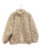 CLANEクラネ）の古着「CURL FUR SHORT COAT」｜ブラウン