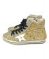 GOLDEN GOOSE (ゴールデングース) グリッターハイカットスニーカー シルバー×ゴールド サイズ:37：12800円